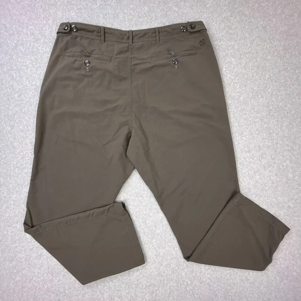 Clothing Arts P Cubed Pick Pocket Proof Nylon‎ Cargo Pants Mens Sz 36 x 30 Brown